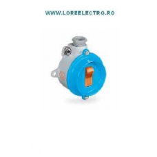 Intrerupator Lumina Metalic Antiex 16 A / 230V , 10A  / 400 V pentru zona 2 Gaze ( 3G ) si zona 22 prafuri ( 2D ) COD: 201151EX