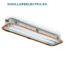 Corp de Iluminat Antiex 2x18W Carcasa Metalica Italia zona 21, 22 prafuri, zona 2 gaze IP66