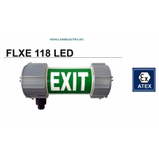 FLXE 118 LED CORP ILUMINAT ANTIEX EXIT CU LED 2X1,2W PERMANENT/NEPERMANENT, IP66