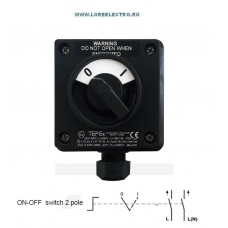 SKX SW/2 CUTIE DE COMANDA ANTIEX CU CHEIE 0-1, 6A, CU 2 CONTACTE NO PENTRU ZONA 1, 230V  IP66, 1 X M25 POLIAMIDA, TEPEX