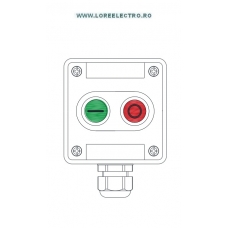 SKX 12/40 CUTIE DE COMANDA CU 2 BUTOANE ANTIEX START STOP PENTRU ZONA 1, 1NO + 1NC, 1 X M25 POLIAMIDA