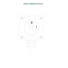 SKX 12/41 CUTIE DE COMANDA ANTIEX CU CHEIE ROTATIVA 0-1 CU REVENIRE PENTRU ZONA 1, 1NO, 1 X M25 POLIAMIDA
