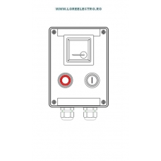 SKX 15/11 CUTIE LOCALA DE COMANDA ANTIEX CU 2 BUTOANE START STOP 1 AMPERMETRU PENTRU ZONA 1, 2 X M25 POLIAMIDA