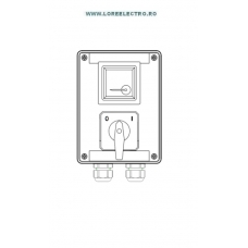 SKX 15/21 CUTIE LOCALA DE COMANDA ANTIEX CU CHEIE ROTATIVA 0 -1 SI  1 AMPERMETRU PENTRU ZONA 1, 2 X M25 POLIAMIDA