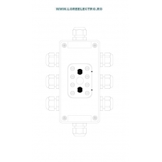 SKX 14/21 DOZA DE  DERIVATIE CU 8 PRESETUPE M25 POLIAMIDA PENTRU ZONA 1, ZONA 2 GAZE