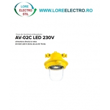 AV 02 C LED 18,7W 4000K CORP ILUMINAT ANTIEX 18 W CU LED, 230V, IP54, PENTRU ZONA 1 SI ZONA 2 GAZE, 4000K, ELBA