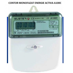 A100C CONTOR ELECTRONIC MONOFAZAT PENTRU ENERGIE ELECTRICA ACTIVA 40A ELSTER