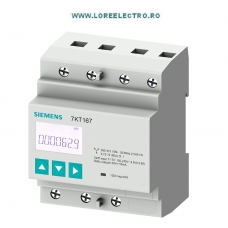 7KT1671 Contor Conexiune directa Masurare Energie Activa si reactiva cu montaj pe Sina Omega, PAC1600 L-L: 400 V, L-N: 230 V, 80 A, S0 Interface, cu MID, Siemens  7KT PAC1600