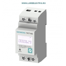 7KT1651 Contor Electronic Monofazat Conexiune directa Masurare Energie Activa si Energie Reactiva cu montaj pe Sina Omega, PAC1600 L-N: 230 V, 63 A, ModBus RTU, fara MID, Siemens  7KT PAC1600