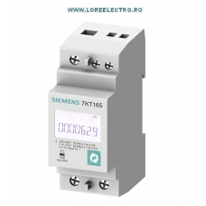 7KT1655 Contor Electronic Monofazat Conexiune directa Masurare Energie Activa si Energie Reactiva cu montaj pe Sina Omega, PAC1600 L-N: 230 V, 63 A, S0 interface, fara MID, Siemens  7KT PAC1600