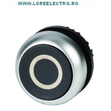 M22-D-S-X0 Cap buton comanda negru O cu revenire EATON