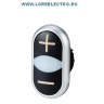 M22-DDL-S-X4/X5 Cap buton comanda dublu alb-negru , +/- , MOELLER EATON