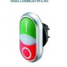 M22-DDL-GR-X1/X0 Cap buton comanda dublu verde-rosu , pornit-oprit , MOELLER EATON