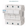 VLC14-3P SEPARATOR MONOFAZAT PENTRU SIGURANTE FUZIBILE 14X51 MAXIM 50A, 3 POLI EATON