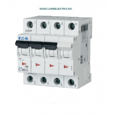 PL6-C25/3N, Siguranta automata trifazata tripolara 3P+N 25A, EATON curba c 6kA