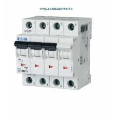 PL6-C40/3N, Siguranta automata trifazata tripolara 3P+N 40A, EATON curba c 6kA