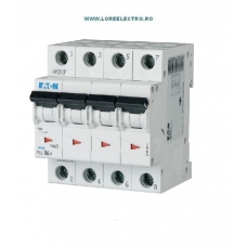 PL6-C6/4, Siguranta automata trifazata tetrapolara 6A, EATON curba c 6kA