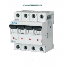 PL6-C10/4, Siguranta automata trifazata tetrapolara 10A, EATON curba c 6kA