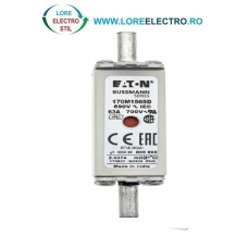 170M1565D Siguranta fuzibila ultrarapida MPR 63A, NH 000, curba ardere gR, 690 V AC, capacitate de rupere 200 kA, Eaton Bussmann