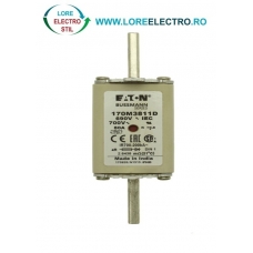 170M3811D Siguranta fuzibila ultrarapida MPR 80A, NH 1, curba ardere aR, 690 V AC, capacitate de rupere 200 kA, Eaton Bussmann