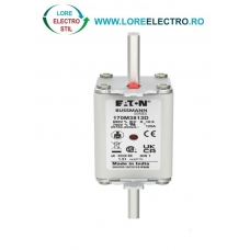 170M3813D Siguranta fuzibila ultrarapida MPR 125A, NH 1, curba ardere aR, 690 V AC, capacitate de rupere 200 kA, Eaton Bussmann