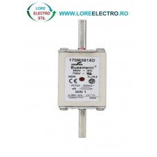 170M3815D Siguranta fuzibila ultrarapida MPR 200A, NH 1, curba ardere aR, 690 V AC, capacitate de rupere 200 kA, Eaton Bussmann