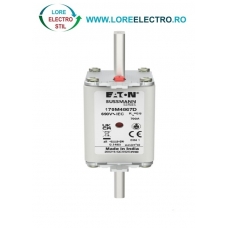 170M4867D Siguranta fuzibila ultrarapida MPR 700A, NH 1, curba ardere aR, 690 V AC, capacitate de rupere 200 kA, Eaton Bussmann