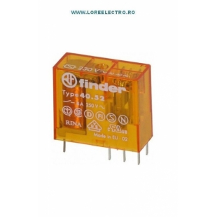 405282300000 RELEU ELECTROMAGNETIC INTERMEDIAR BOBINA 230V AC, 2 CO, 8A 250V AC, 8 PINI, 2 DPDT, FINDER