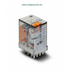 55.34.8.110.0040 releu intermediar 7A Finder, 4 contacte, 14 pini, tensiune bobina 110V ac