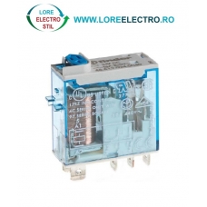 46.61.9.024.0040 Releu industrial miniaturizat bobina 24V DC, fisabil, terminale lamelare 1 CO, 16A, Finder