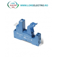 9701SPA SOCLU RELEU FINDER CU CLEMA PLASTIC PENTRU RELEU 46.61 PRINDERE PE SINA, 1CO, 16A