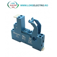 9702SPA SOCLU RELEU FINDER CU CLEMA PLASTIC PENTRU RELEU 46.52 PRINDERE PE SINA, 2CO, 8A
