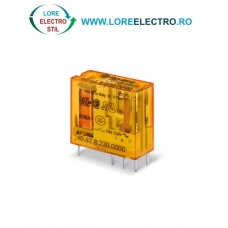 406282300000 RELEU ELECTROMAGNETIC INTERMEDIAR BOBINA 230v ac, 2 CO, 10A 250V AC, 8 PINI, DPDT, FINDER