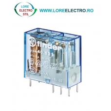 405290120000 RELEU ELECTROMAGNETIC INTERMEDIAR BOBINA 12v DC, 2 CO, 8A 250V AC, 8 PINI, DPDT, FINDER