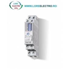 810102300000 releu de timp multifunctie, tensiune alimentare bobina 12V .. 230v AC / DC, timp 0,1S .. 100H, 1 contact SPDT 16A, Finder