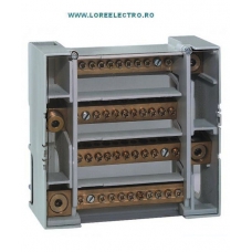 004877 , REPARTITOR MONOBLOC TETRAPOLAR LEGRAND , 250 A , INTRARI 1x120 , IESIRI 1x35 + 2x25 + 2x16 + 6x10