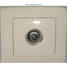 PRIZA TV STEA, GAMA CARIVA, CULOARE ALB, COD: 773878, LEGRAND, CONECTOR TATA