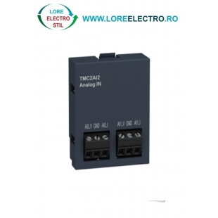 TMC2AI2, cartus M221 modul analogic IN, 2 intrari analogice, extensie I O