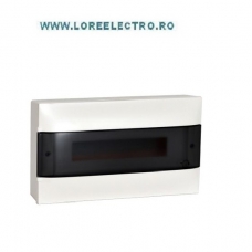 137216 TABLOU ELECTRIC 18 MODULE MONTAJ APARENT, CUTIE DE PLASTIC CU USA TRANSPARENTA LEGRAND