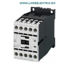 DILM12-10 tensiune 110V 50HZ - contactor 12A, pentru actionare motor 5,5kw / 400V AC3, tensiune bobina 110V ac, 1NO, Eaton Moeller