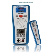 P3365 TESTER DE RETEA DIGITAL CU MULTIMETRU 600V AC/DC, 200mA PRODUCATOR PEAK TECH GERMANIA