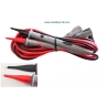 TKS-2 CABLURI MULTIMETRU LUNGIME 120CM SI MUFE INCLINATE LA 90 GRADE, CU VARF DE SONDA 2MM, PEAK TECH