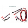 TKS-8 CABLURI MULTIMETRU LUNGIME 120CM SI MUFE INCLINATE LA 90 GRADE CU DE SONDA TIP VARF ASCUTIT DEZIZOLABIL 2MM, PEAK TECH