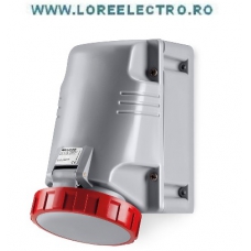 518.6357T PRIZA TRIFAZATA MONTAJ APARENT 63A, PRIZA APLICATA 63A, 3P+N+E, 400V AC 6H IP67, SCAME