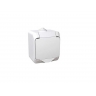 WDE000541 PRIZA SIMPLA APARENTA 16A, 230V AC CU CAPAC CULOARE ALB, IP44, SCHNEIDER
