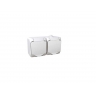 WDE000523 PRIZA DUBLA APARENTA 16A, 230V AC CU CAPAC CULOARE ALB, IP44, SCHNEIDER Electric