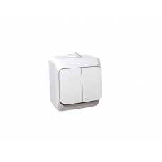WDE000550 INTRERUPATOR DUBLU, COMUTATOR 16A, 230V, CULOARE ALB, SCHNEIDER ELECTRIC,