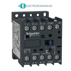 LC1K0910B7 MINI CONTACTOR 9A, 3 POLI, 1 NO, TENSIUNE BOBINA 24V AC 50 HZ 60HZ, SCHNEIDER ELECTRIC,