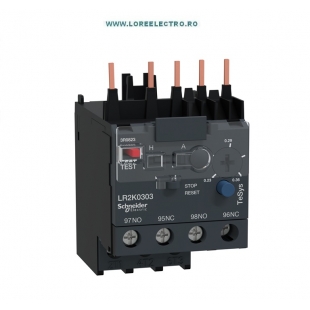 LR2K0303 Releu termic reglaj 0,23A .. 0,36A pentru mini contactoare Schneider Electric LC1K, LP1K