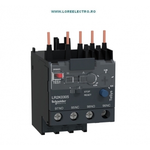 LR2K0305 Releu termic reglaj 0,54A .. 0,8A pentru mini contactoare Schneider Electric LC1K, LP1K
